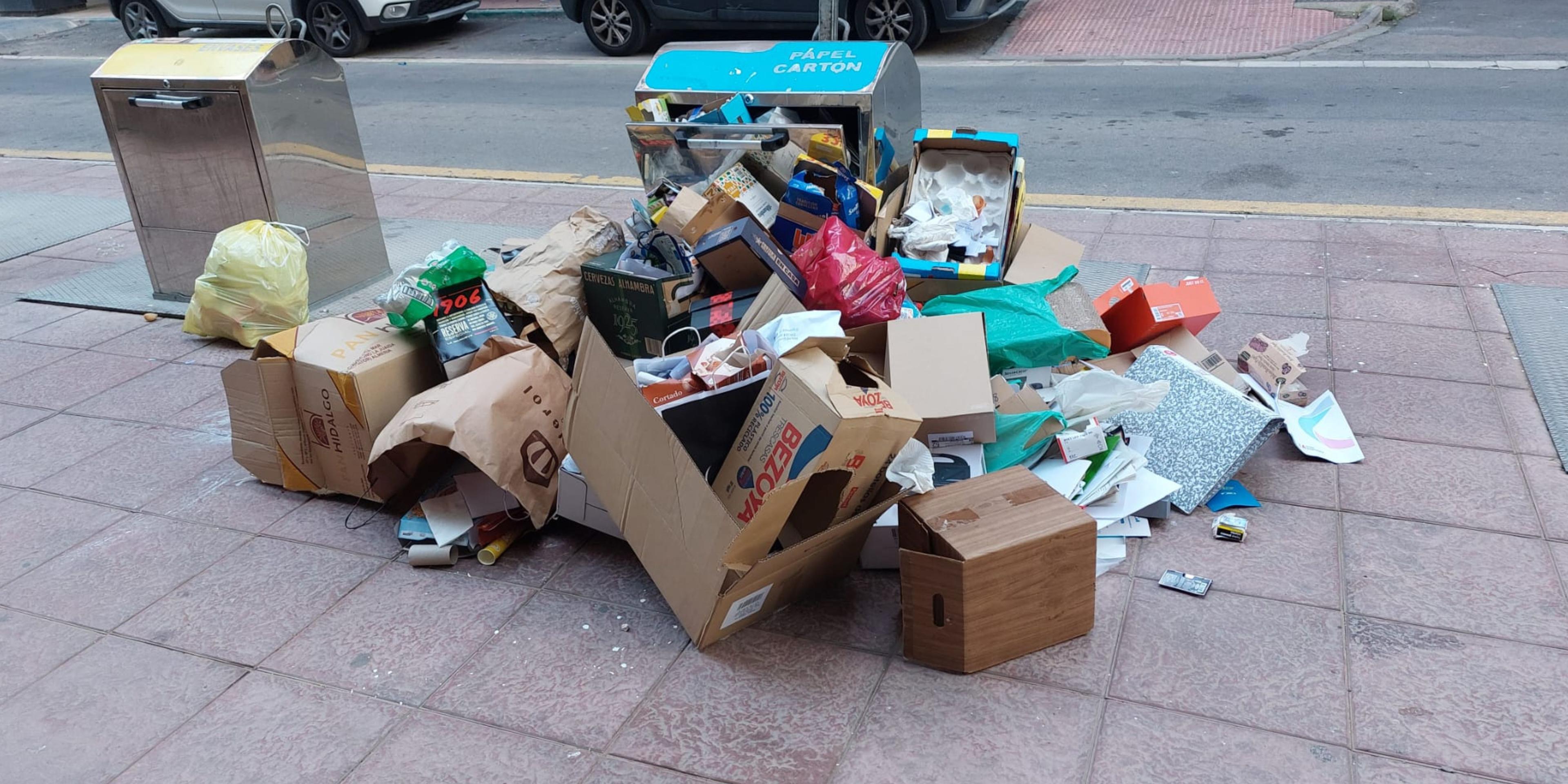 La subida de la basura es el resultado de años de políticas medioambientales ineficaces por parte del  Ayuntamiento