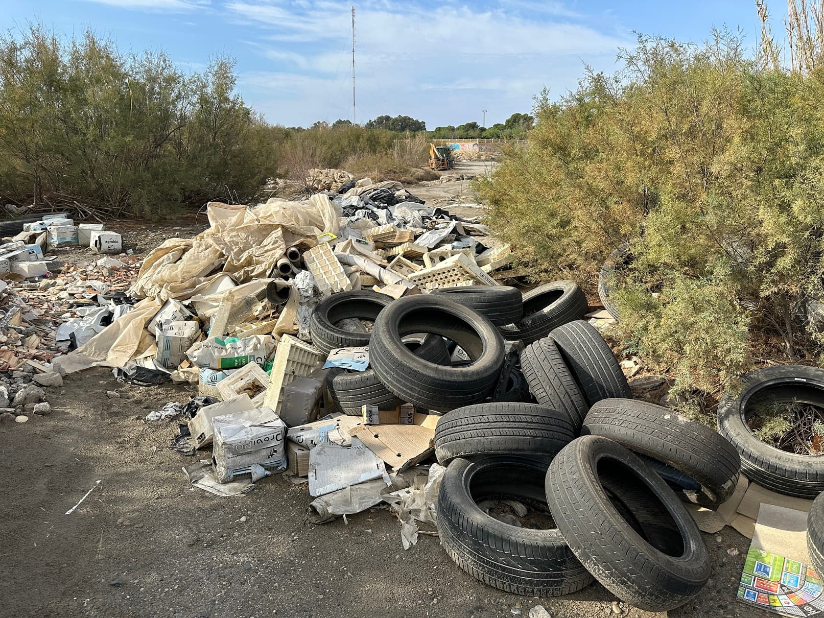 El PSOE pondrá en conocimiento del Seprona el escandaloso estado de suciedad del cauce del Andarax